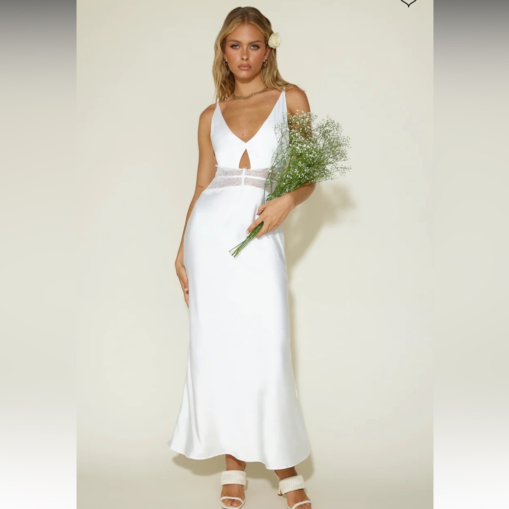 Fortunate One Priscilla Maxi Satin Dress